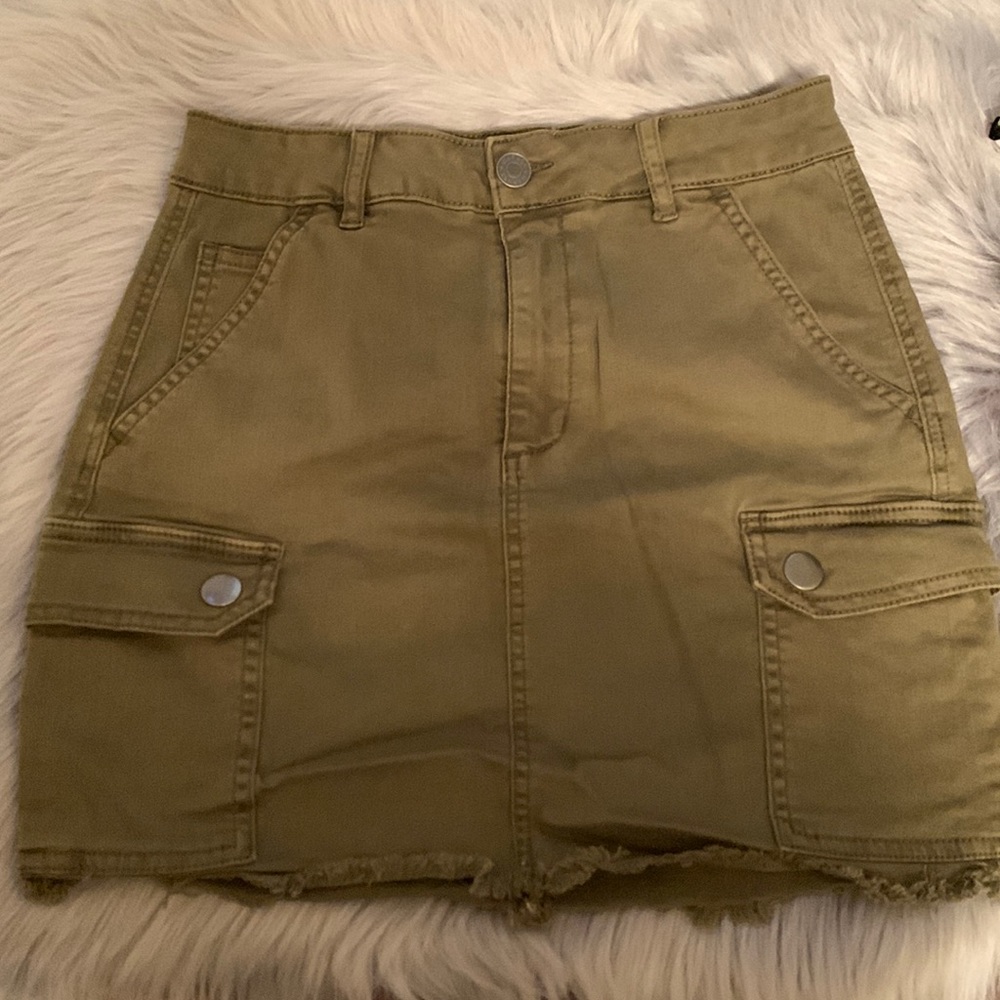 Garage olive green skirt